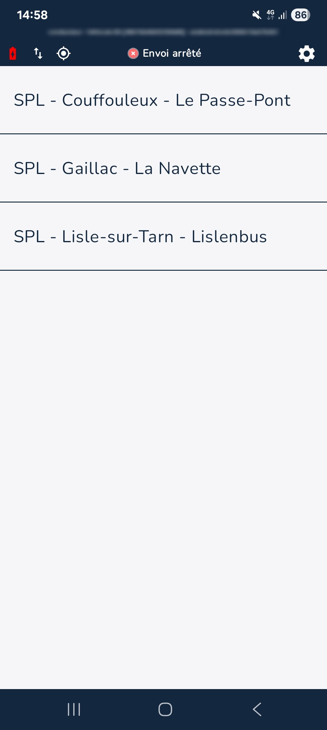 Sélection du secteur