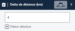 Anomalies delta distance